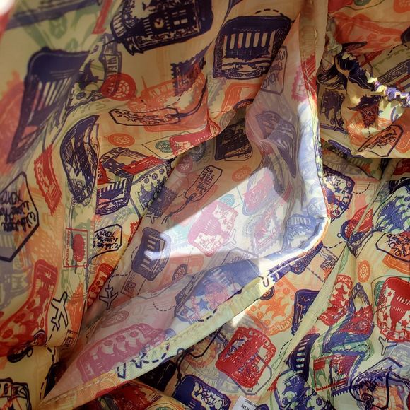 Samantha Brown Travel Bag Carry On Croc Embossed Red Weekender Handles 15x14x9" - Picture 8 of 16